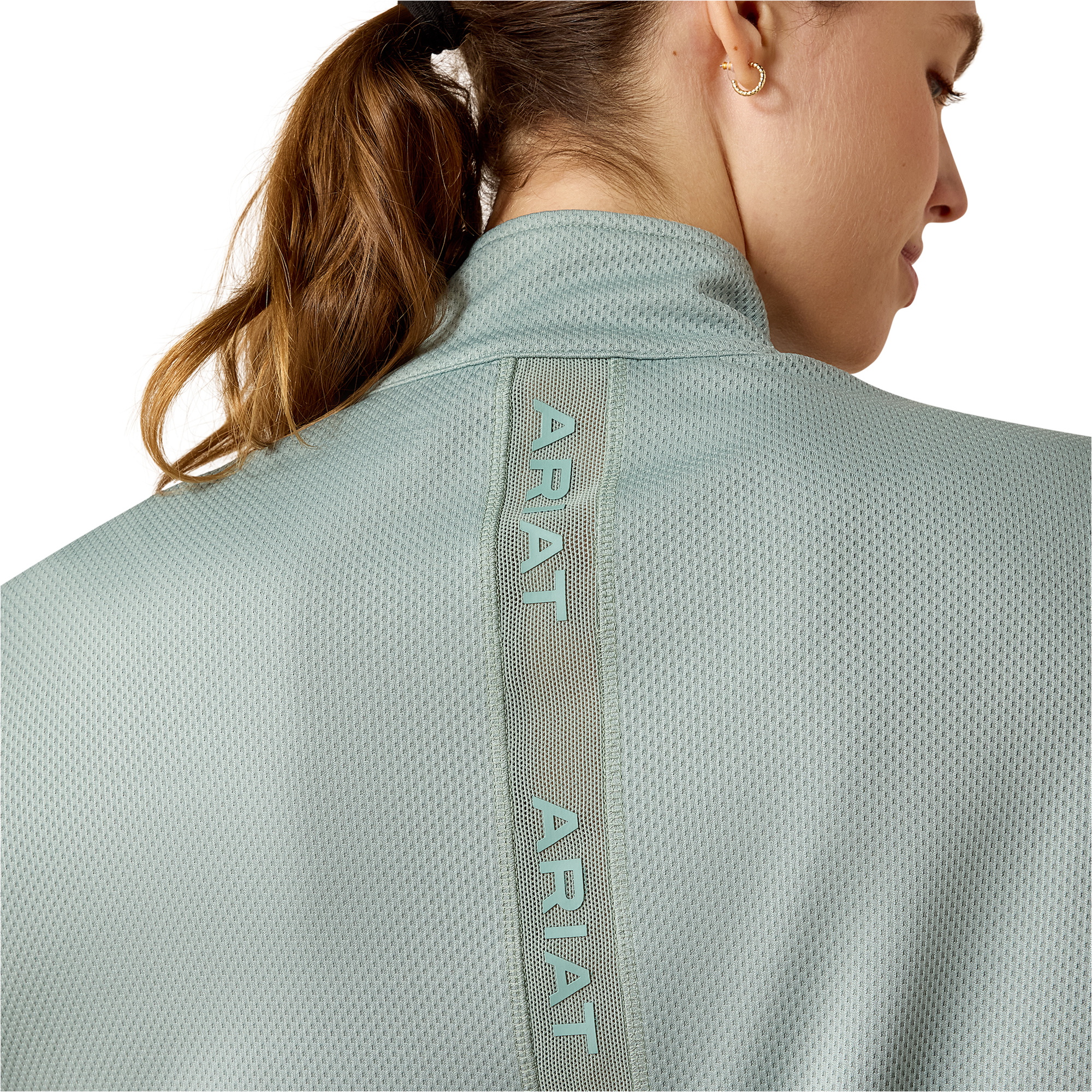 2026 Ariat Femmes Breathe 1/2 Zip Pullover 10071807 - Chinois Green